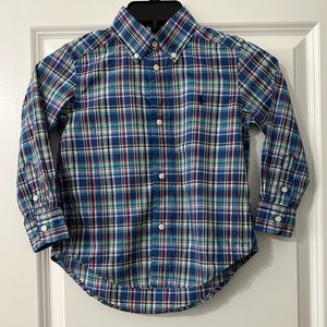 Ralph Lauren Boy Plaid Button down shirt
